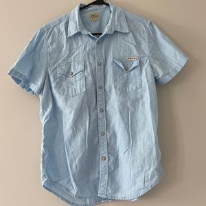 Blue Lucky Brand Button Up Shirt